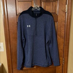Under Armour Blue and Navy 1/4 Zip Up Pullover